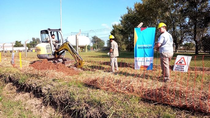 Avanza las obras de gas