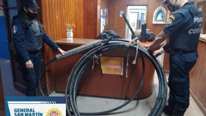Sorprendieron a dos “pajaritos” que estaban trepados a los árboles