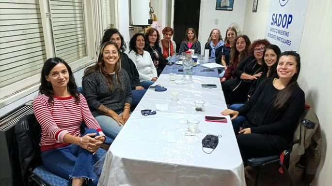 Primera mesa de la intersindical de mujeres