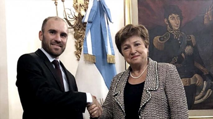 Guzmán dialogó con Georigieva y destacó que no se van a cambiar las metas