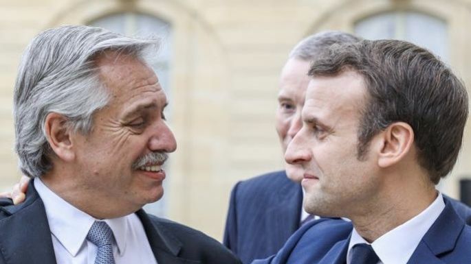 Alberto Fernández apoyó por redes a Macron para el balotaje