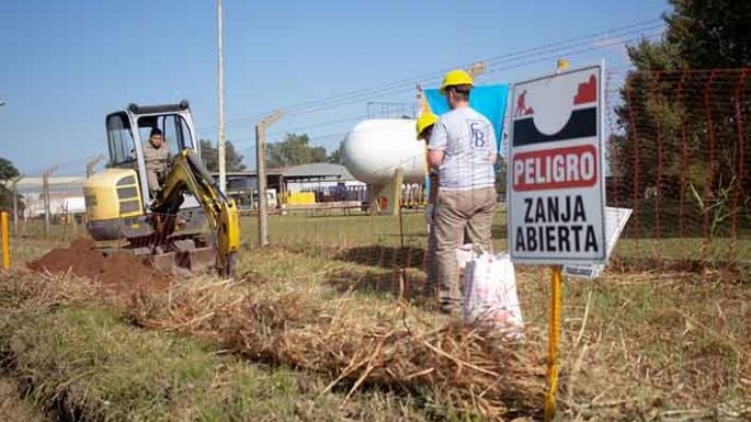 El gas llega al Parque Industrial