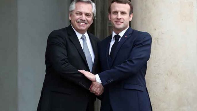 Fernández, con Macron
