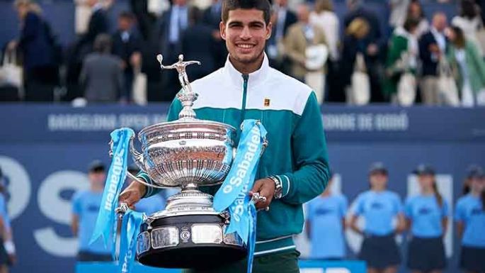 Carlos Alcaraz festejó en Barcelona