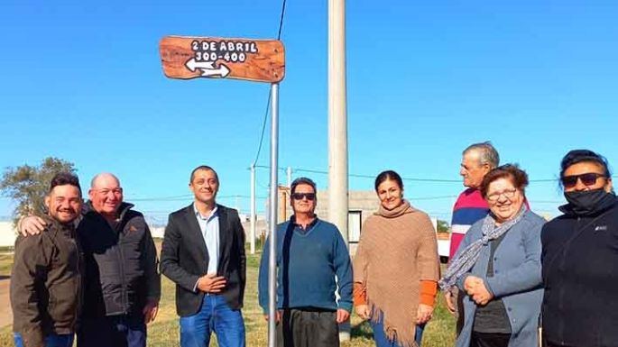Una calle para recordar a veteranos y caídos
