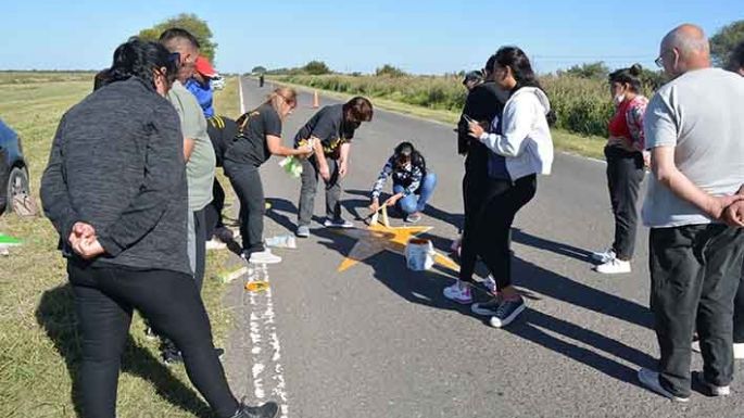 Pintaron la estrella amarilla de Narella Pérez