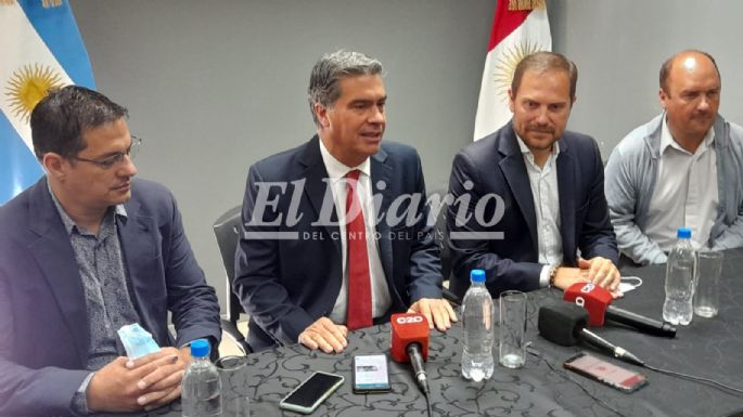 Gill recibió en Villa María al gobernador de Chaco, Jorge Capitanich