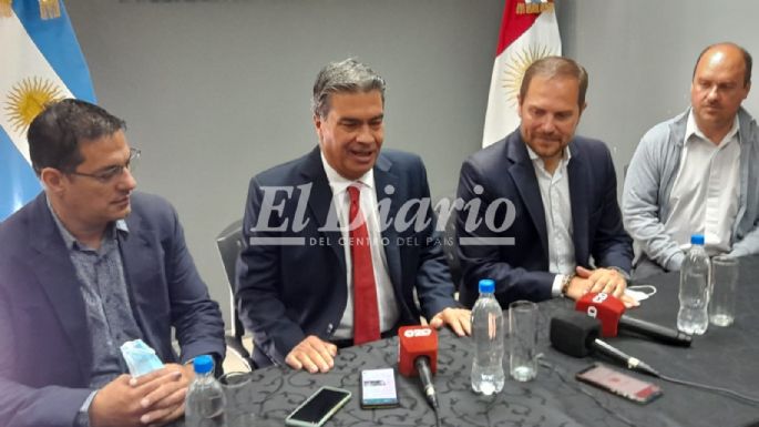 Gill recibió en Villa María al gobernador de Chaco, Jorge Capitanich