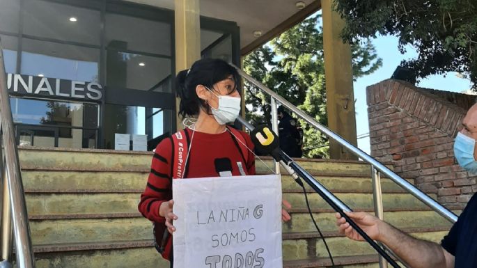 Protestaron frente a Tribunales de Bell Ville por una causa de abuso sexual a una menor