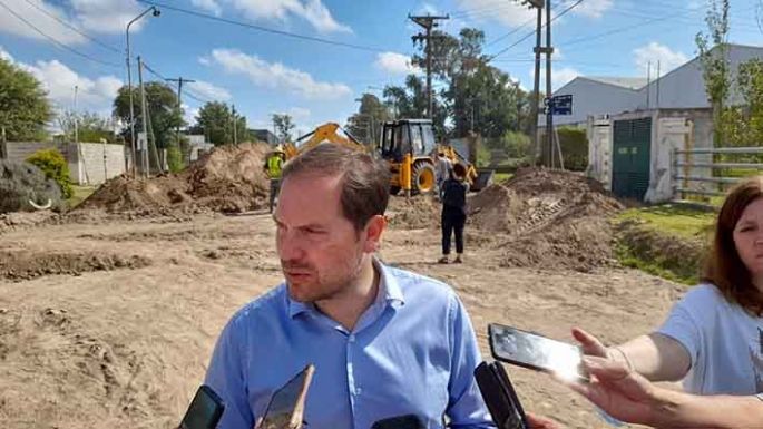 Tres obras hídricas en un barrio que sufre anegaciones por lluvias