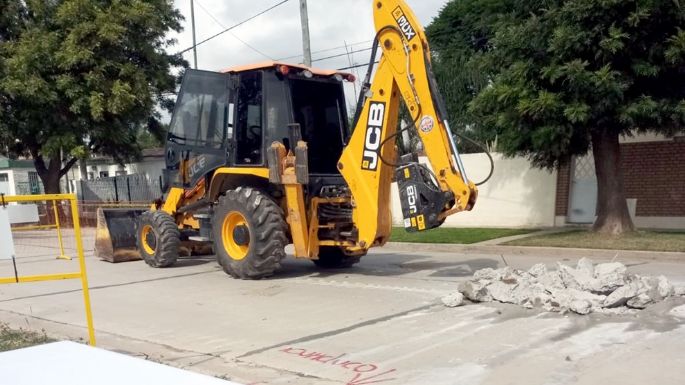 Las Varillas: Inició la obra de redes colectoras cloacales