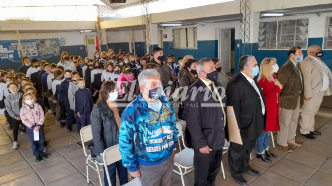Guerra de Malvinas: se realizó un emotivo homenaje al cabo Adrián Busto