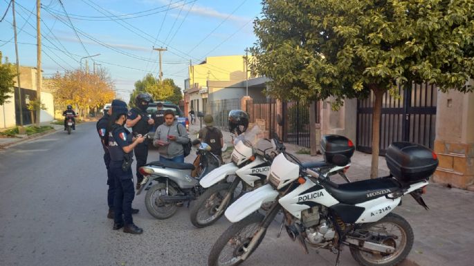 Realizaron operativos de seguridad en barrios Lamadrid y Ameghino