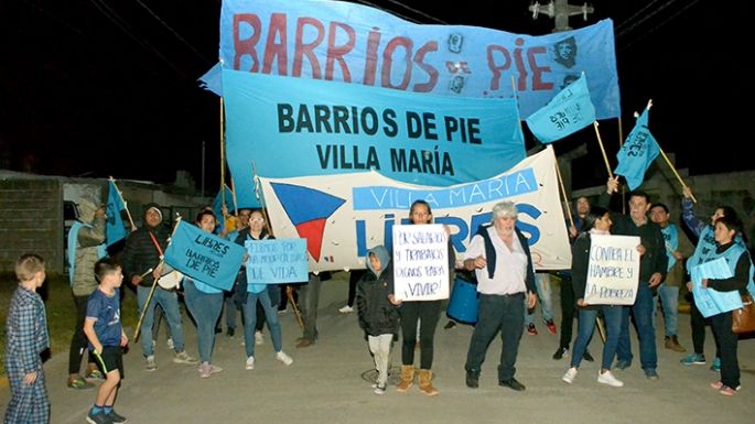 Barrios de Pie de esta ciudad y Bell Ville, en la marcha nacional