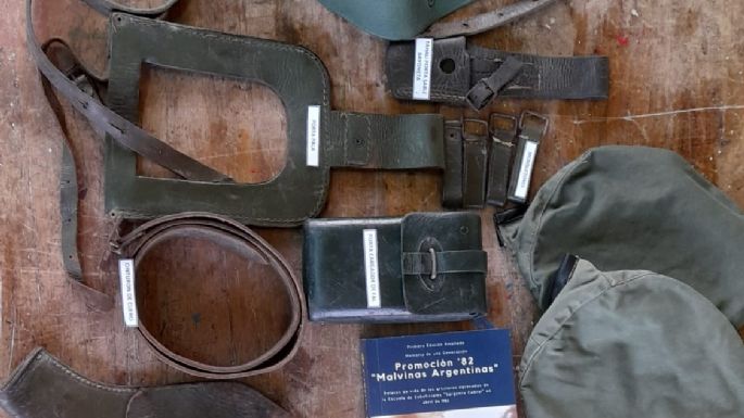Compañeros del cabo Busto donaron recuerdos de la guerra al Museo Malvinas
