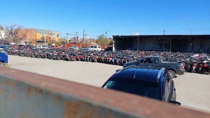 En dos espacios, ya son más de 5 mil las motos retenidas por el municipio