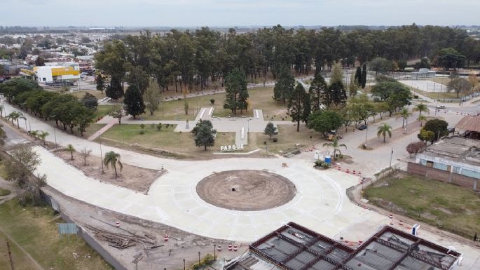 Hormigonaron la rotonda entre Alem, Rawson y Larrabure