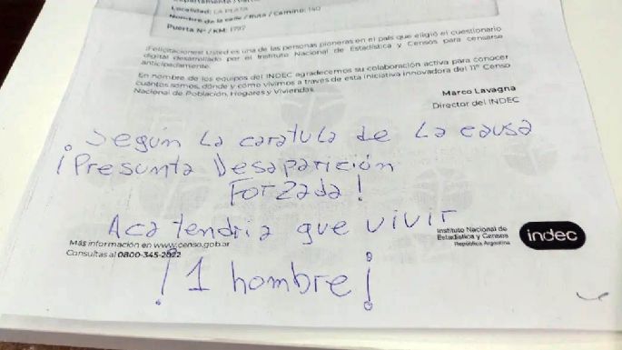 "Acá tendría que vivir un hombre": la nota que el hijo de Julio López pegó en la puerta de su casa