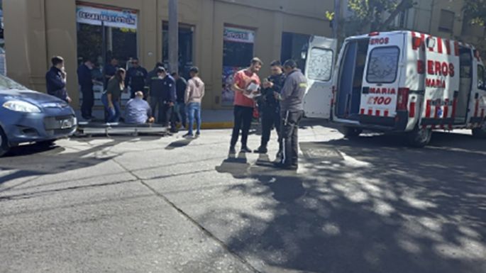 Un motociclista sufrió un  traumatismo de cráneo grave