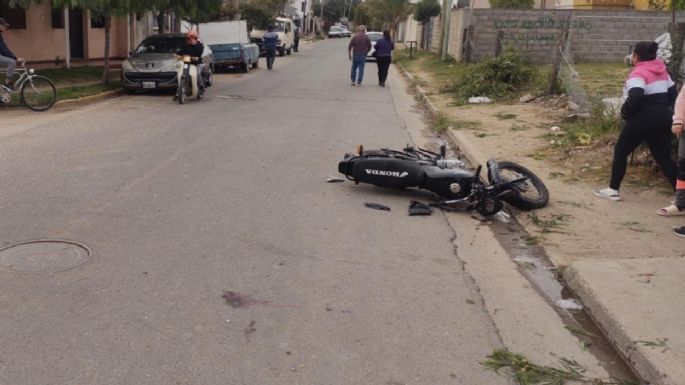 Motociclista de 18 años sufrió contusión cerebral en un accidente