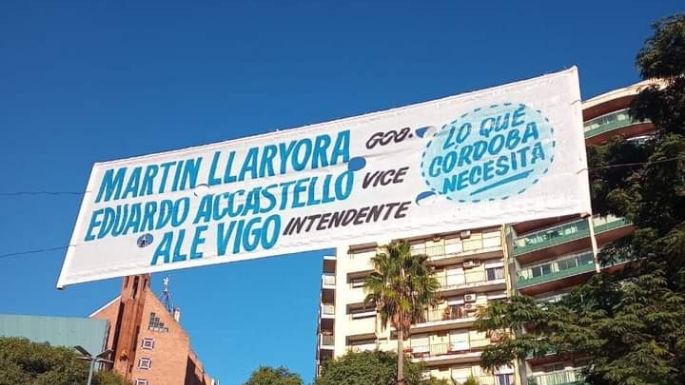 Llamativa pancarta menciona a Accastello como posible candidato a vicegobernador