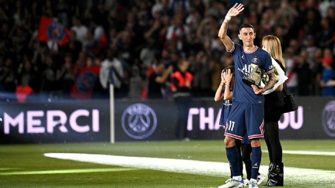 Emoción y llanto de Angel Di María al despedirse del PSG