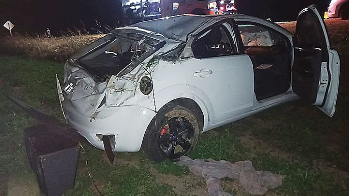 Se quedó dormido y sufrió un vuelco