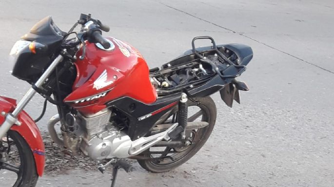 Triple choque de motos: hubo cuatro heridos