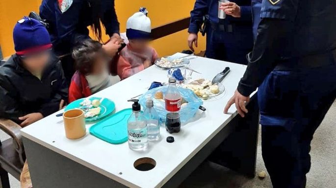 Tres niños deambulaban descalzos en la madrugada: irán a una institución de resguardo