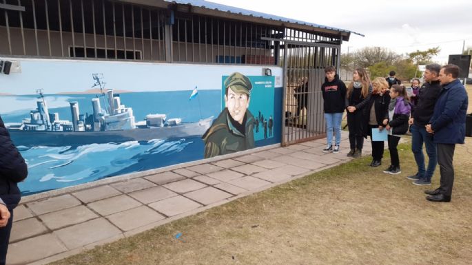 Inauguraron un mural en recuerdo del excombatiente Norberto Güizzo