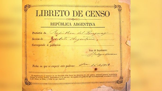 Hace 153 años, el país tenía 1.830.214 habitantes