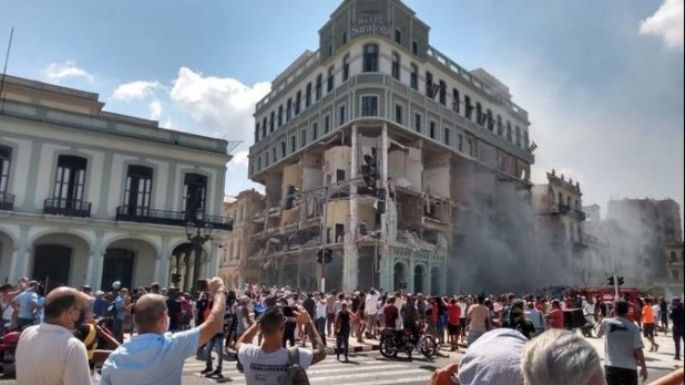 Una potente explosión destroza un hotel cinco estrellas en el centro de La Habana