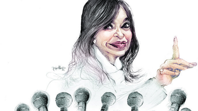 Cristina habló y copó el centro de la escena