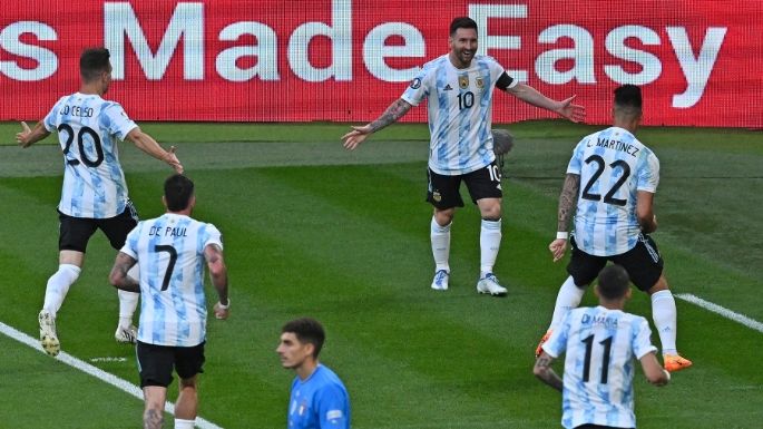 Finalissima: Argentina le gana 2-0 a Italia al final del primer tiempo