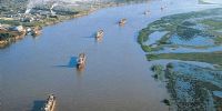 La hidrovía Paraná-Paraguay es la ruta fluvial por la que pasa el 75% del comercio exterior de la Argentina