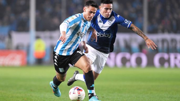 Racing se recuperó con una victoria ante Vélez por 2 a 0