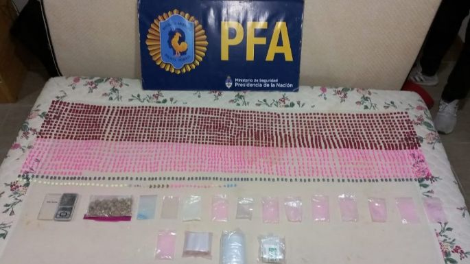 Los detuvieron con más de 5 mil dosis de drogas