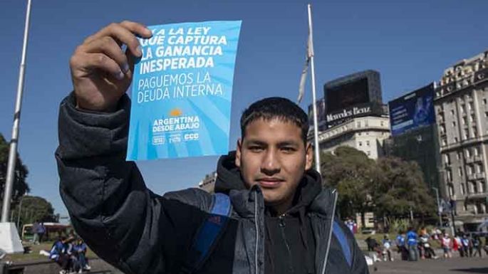 Banderazo a favor de la renta inesperada