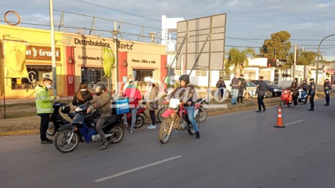 Operativo de seguridad en las calles de Villa Nueva