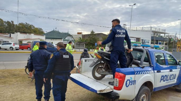 Operativo de seguridad en las calles de Villa Nueva