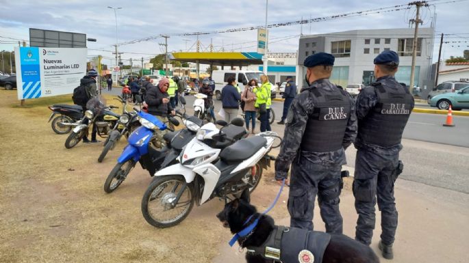 Operativo de seguridad en las calles de Villa Nueva