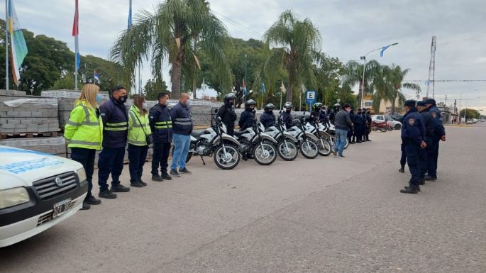 Operativo de seguridad en las calles de Villa Nueva