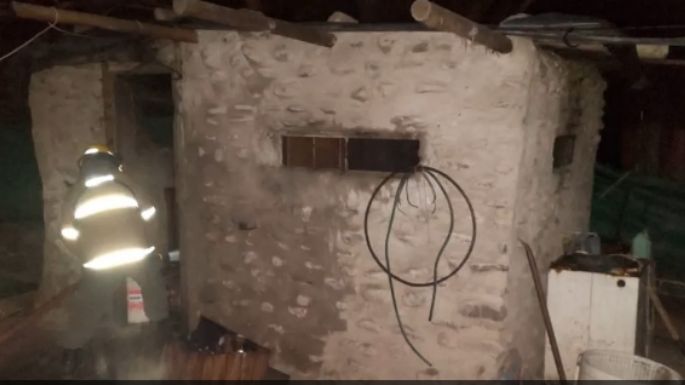 Falleció un hombre tras incendiarse su casa en Capilla del Monte