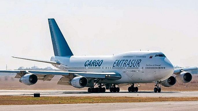 La Justicia argentina hizo lugar al pedido de EE.UU. para incautar el avión venezolano