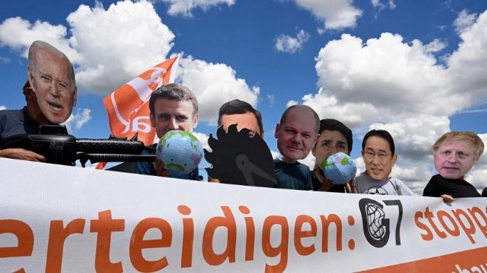 Protestaron en Múnich contra la Cumbre del G7