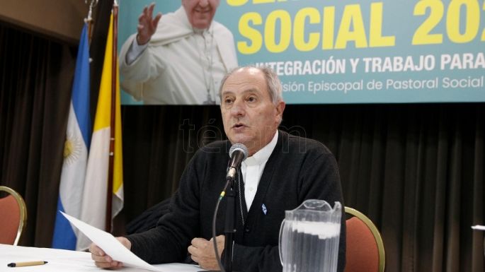 El obispo Lugones afirmó que la integración social se "alcanza con redistribución" de la riqueza