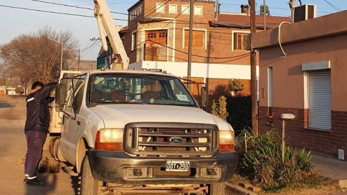 Realizaron recambio de luces led en barrios Parque Norte y Belgrano