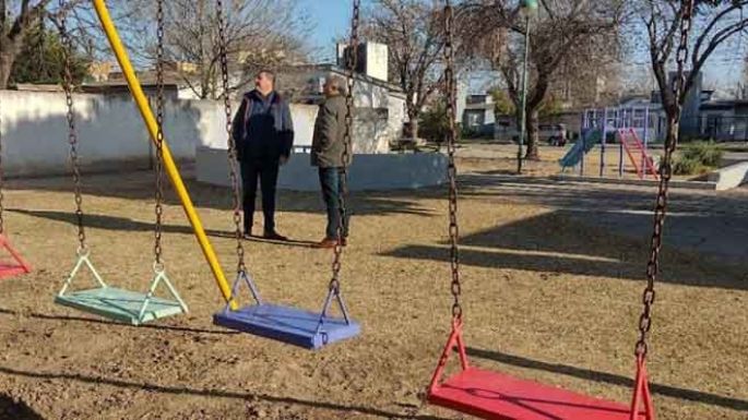 Finalizaron las tareas en la plazoleta Soldado Ludueña