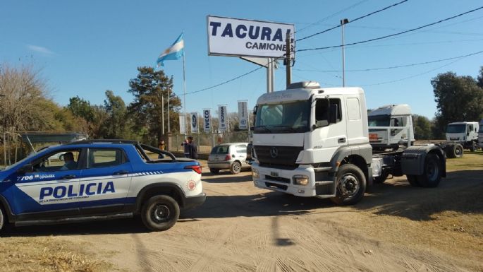 Secuestraron en una concesionaria local un camión que fue robado en Tigre