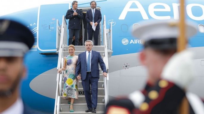 Alberto Fernández llegó a Los Ángeles para la Cumbre de las Américas